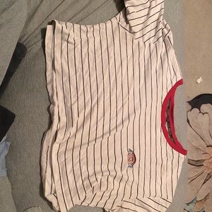 Dickies striped crop top